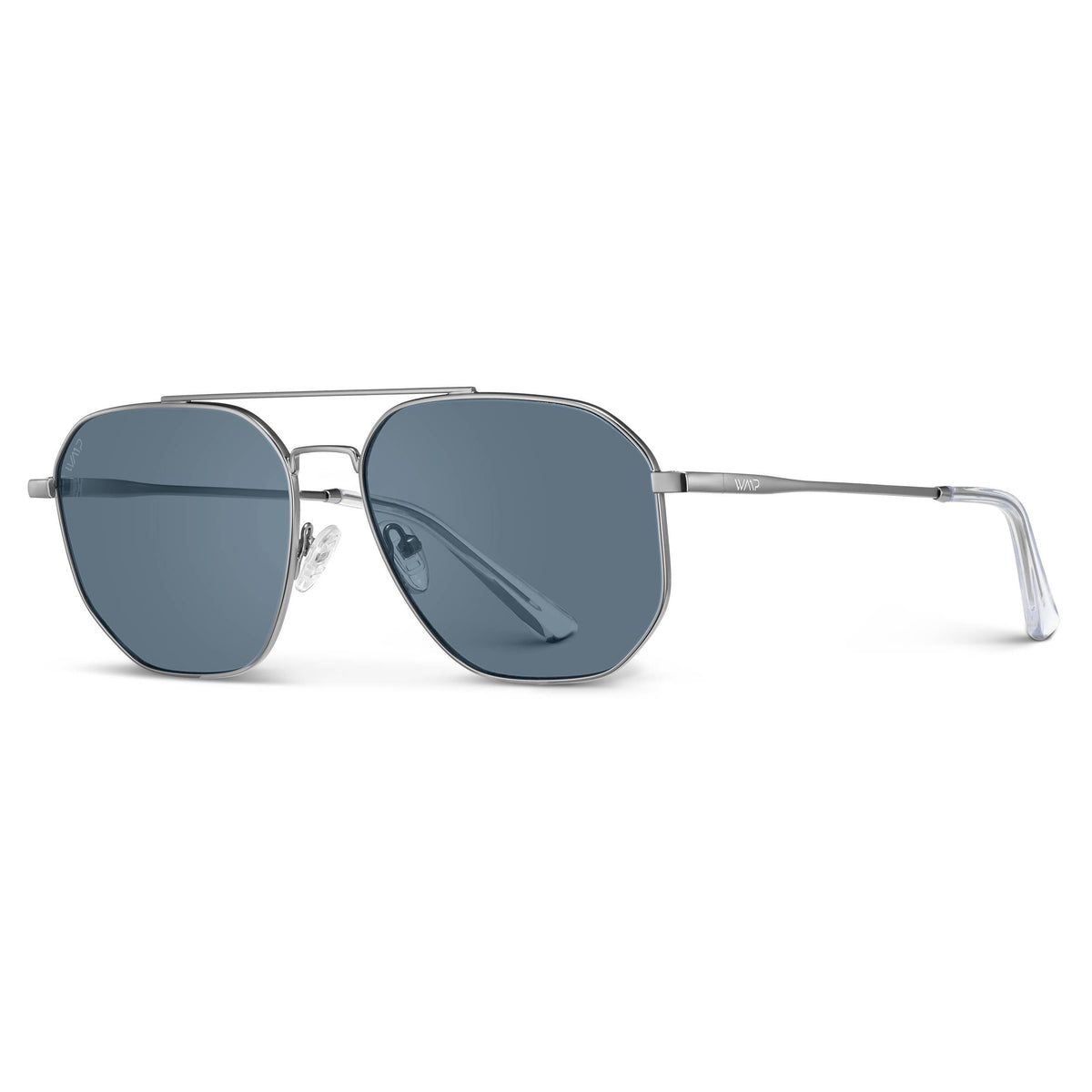 A.K.A Emmett Black Aviator Sunglasses - Women\'s Black Lenses Asteroid Black Female Aviator Sunglasses | Aire – AIRE US main image 3