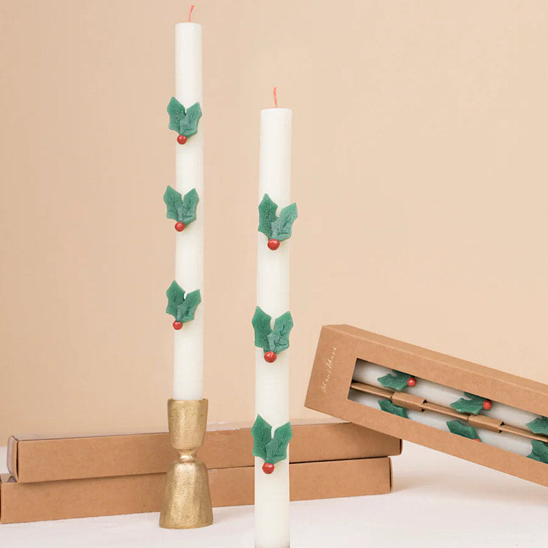 Meri Meri Holly Table Candles - Thumbnail 5