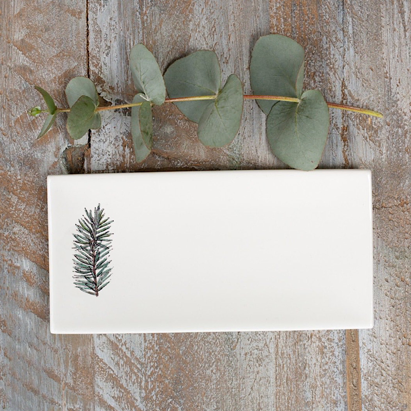 Winter Spruce Soap Dish