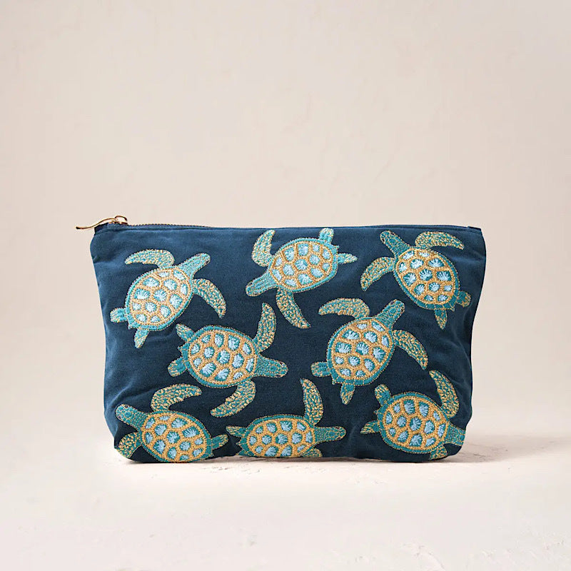 Elizabeth Scarlett Turtle Marine Pouch
